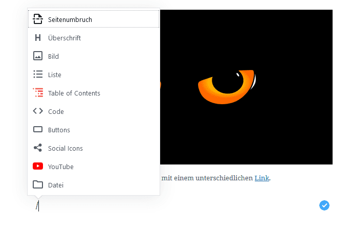 , WordPress 5.4 Testblöcke