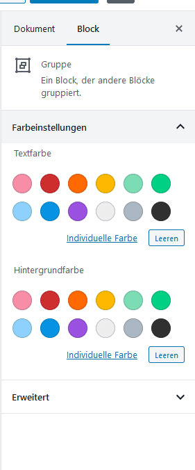 , WordPress 5.4 Testblöcke