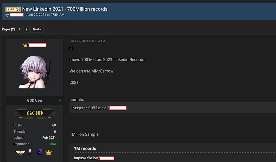 , Neues LinkedIn-Datenleck – 700 Millionen Nutzer Daten frei zugänglich